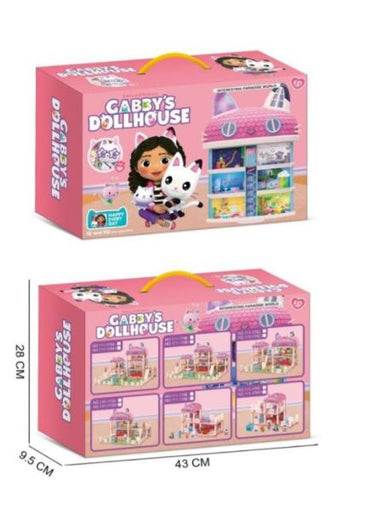153Pcs DIY Gabby's Paradise World Dollhouse